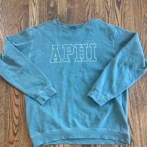 Alpha Phi green sweatshirt medium